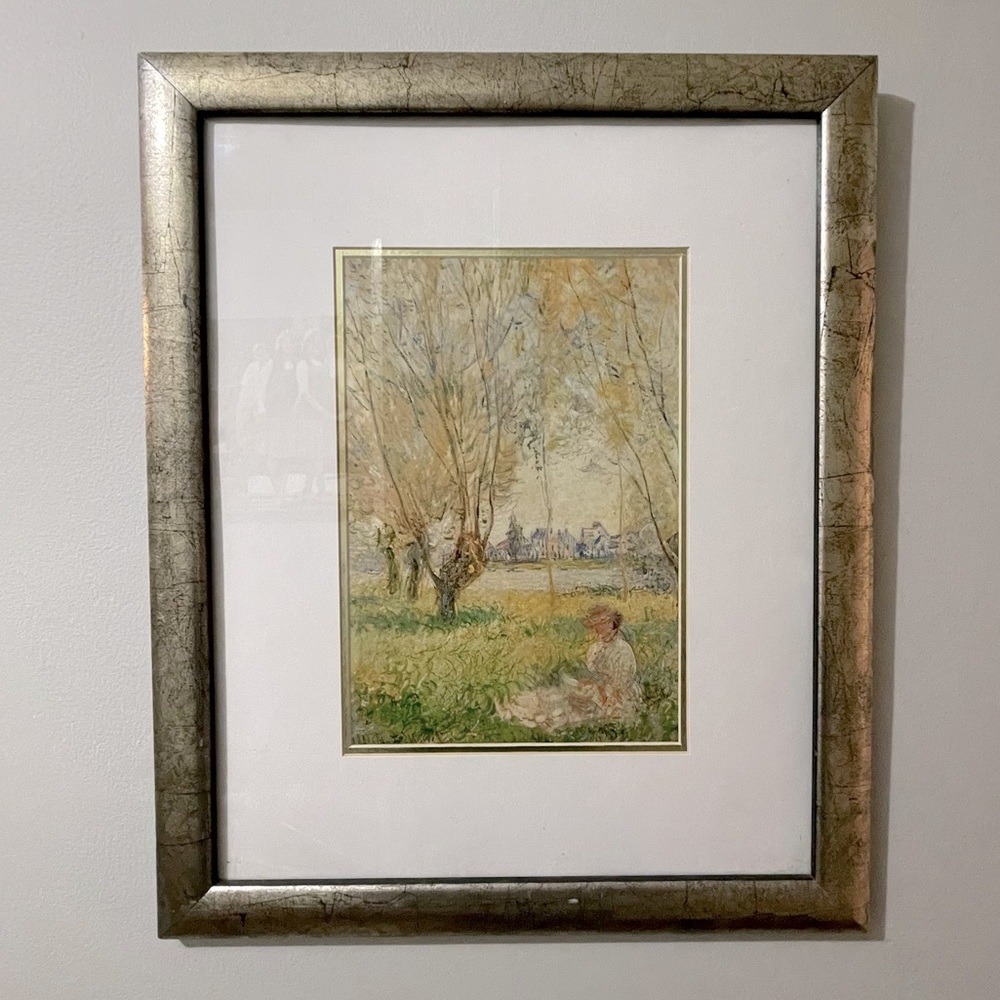 Wall picture with frame